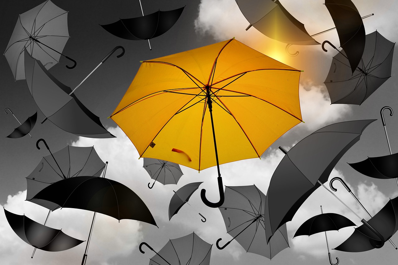 Umbrella, yellow, black — Unlock the Full Potential of Atomic Wallet Today