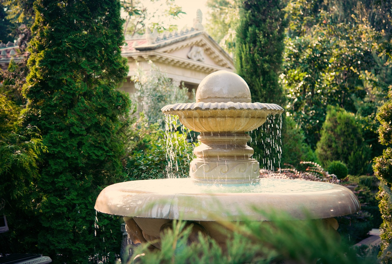 Fountain, water feature, park — Unlock Your Crypto Potential with Atomic Wallet